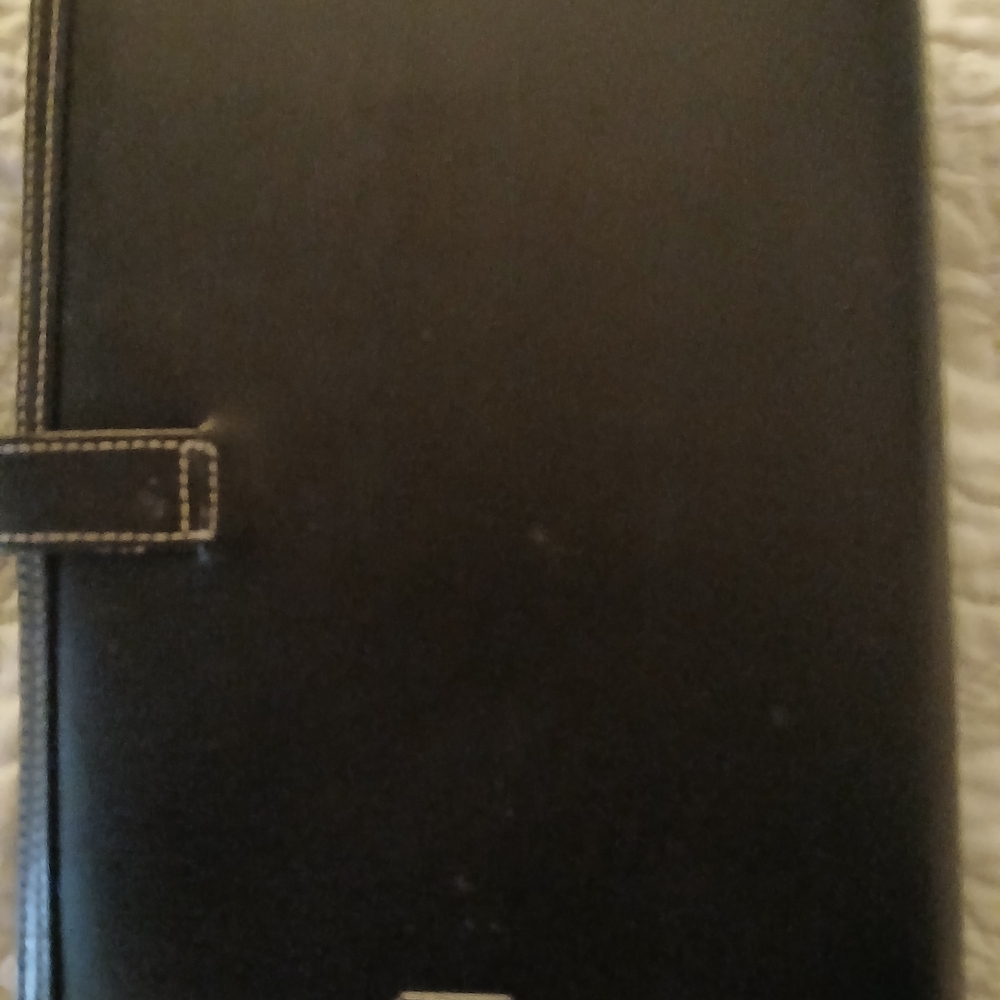 Authentic Coach Black Leather Daily Planner - Picture 2 of 8